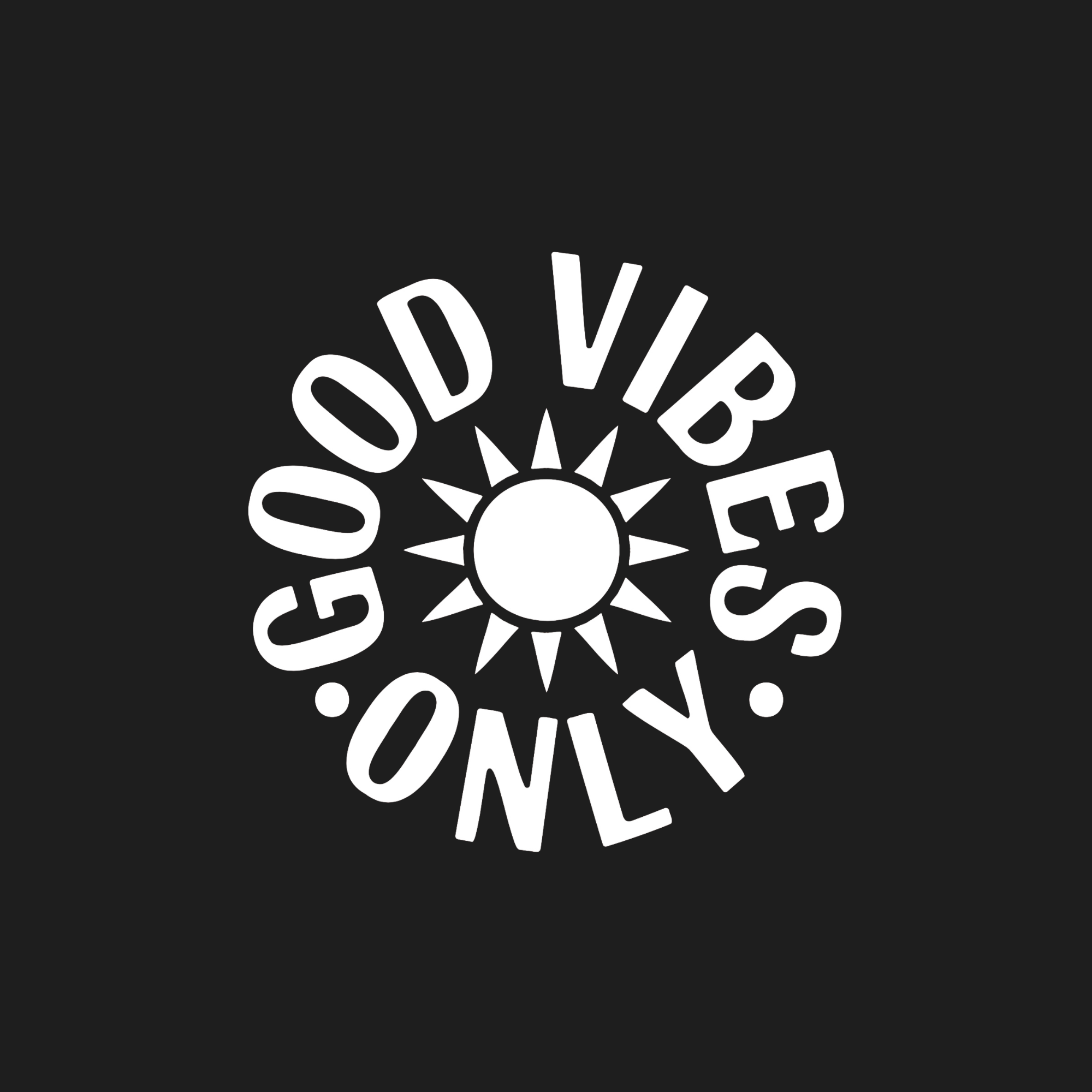 Good Vibes Only Decal