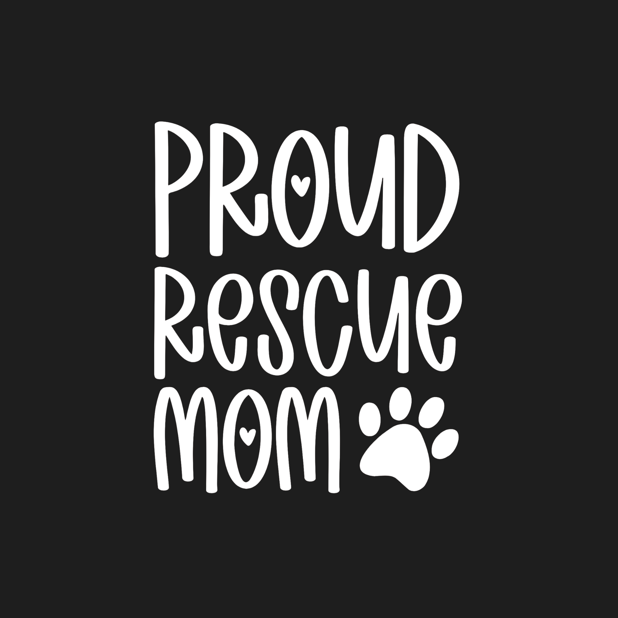 Proud Rescue Mom Decal