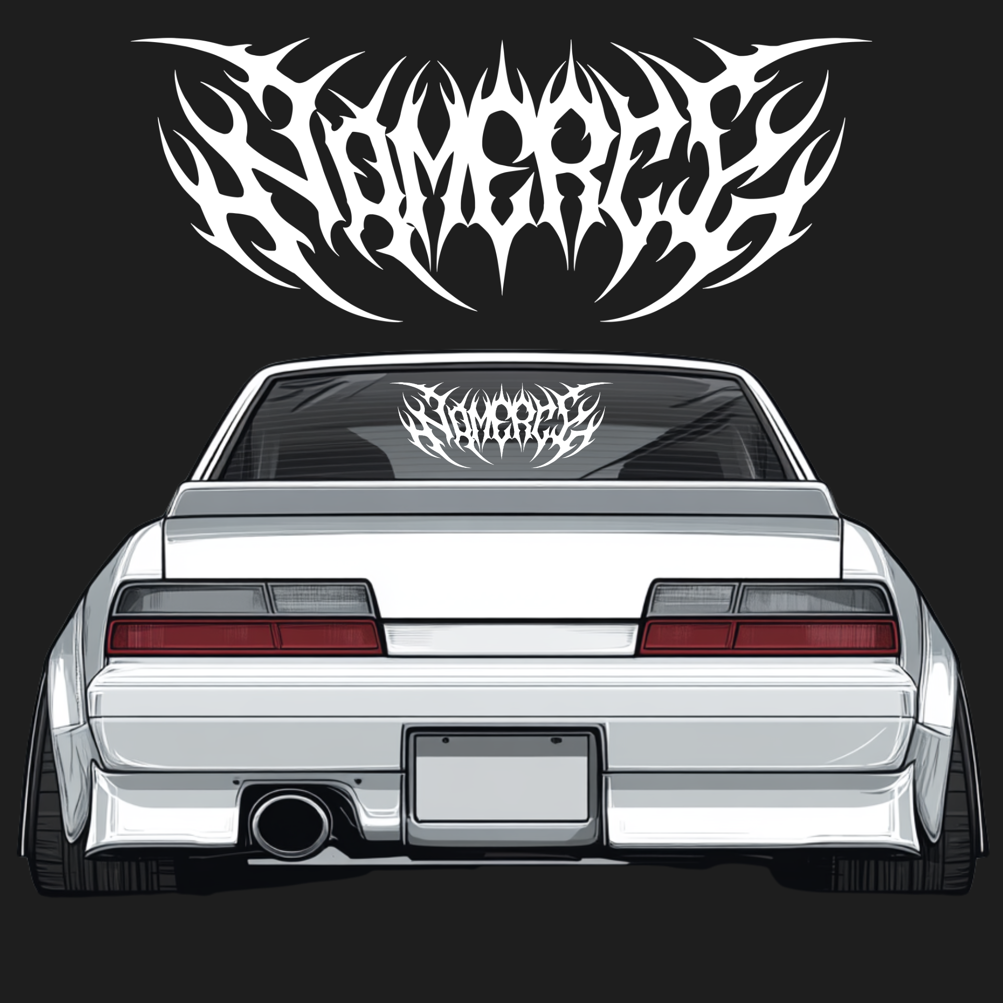 No Mercy Windshield Banner