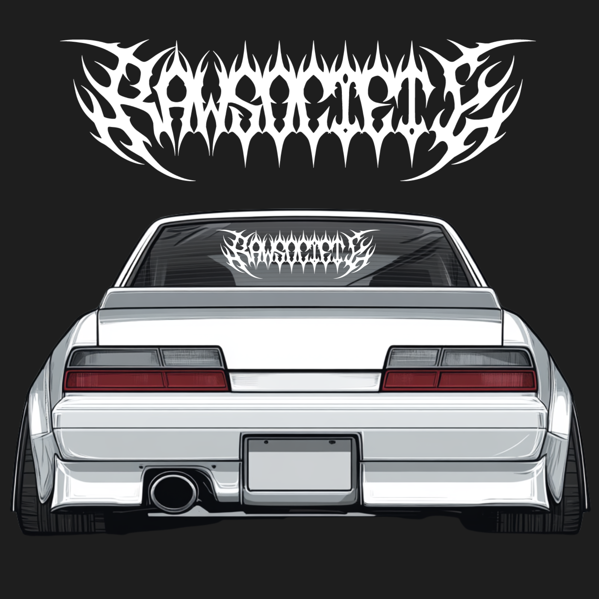 Raw Society Windshield Banner