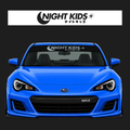 Night Kids Windshield Banner (Cut Out Lettering)