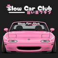 Slow Car Club Text Banner