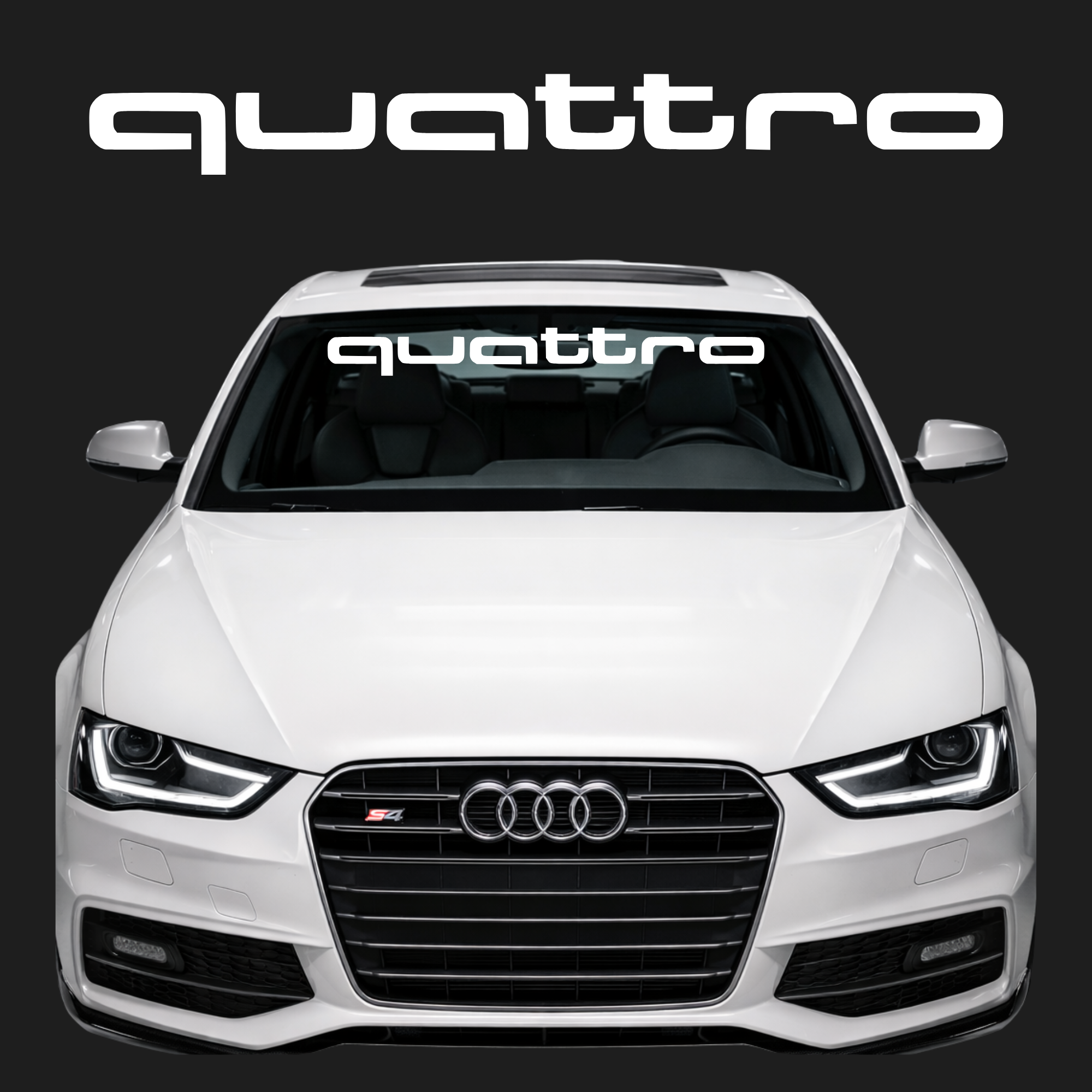Audi Quattro Windshield Banner
