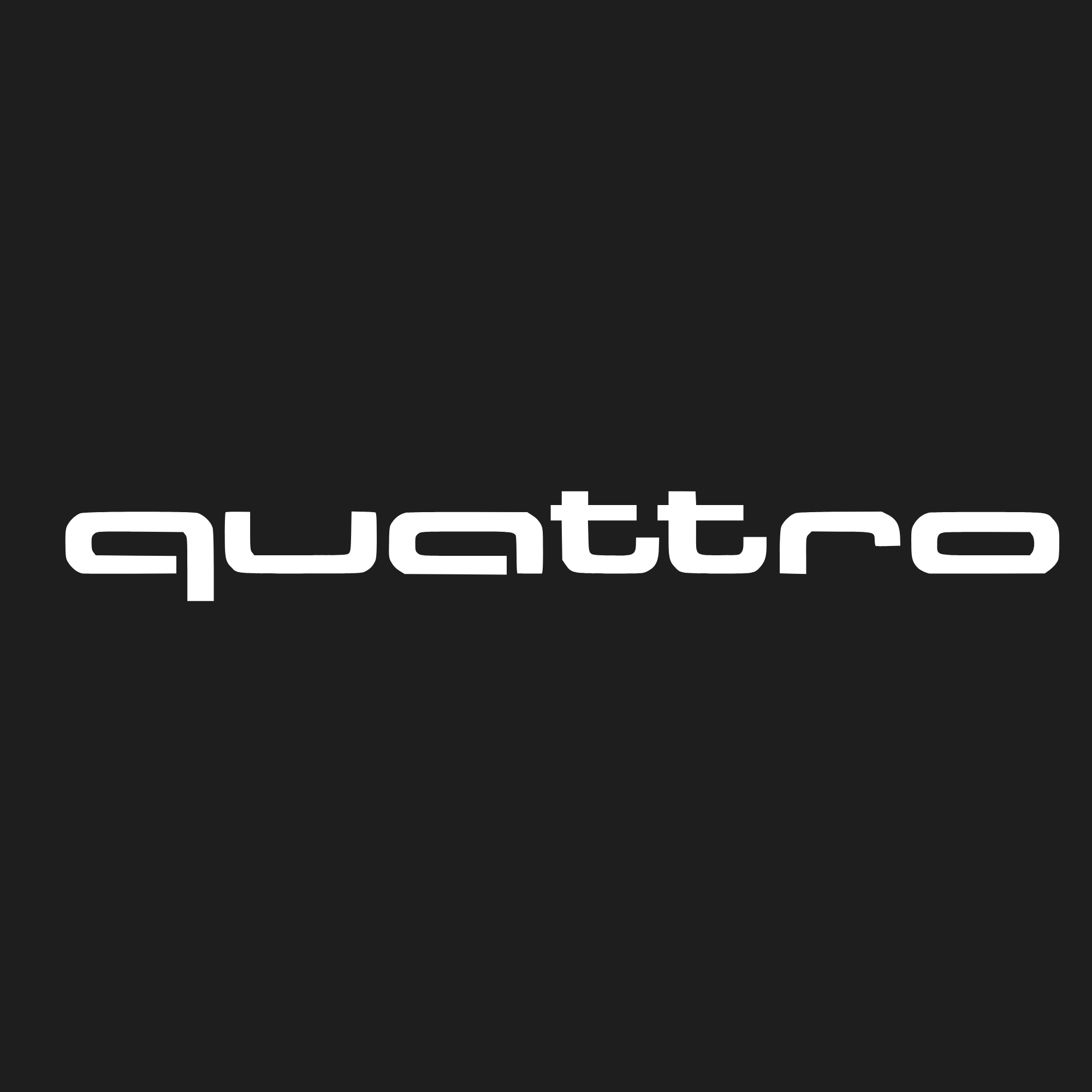 Audi Quattro Windshield Banner