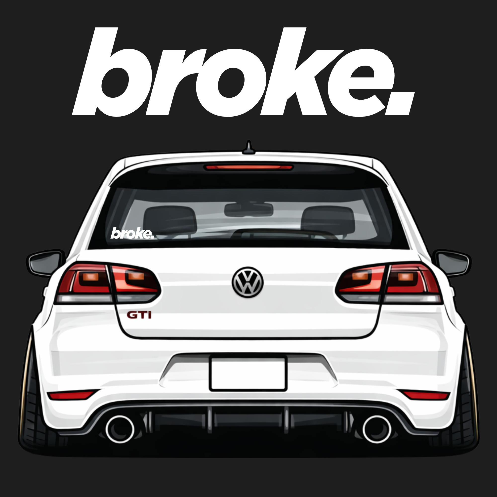 Broke Decal