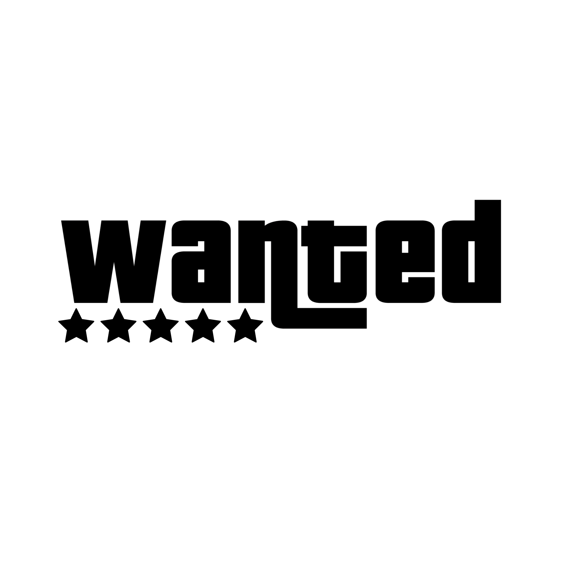 Wanted Car Decal