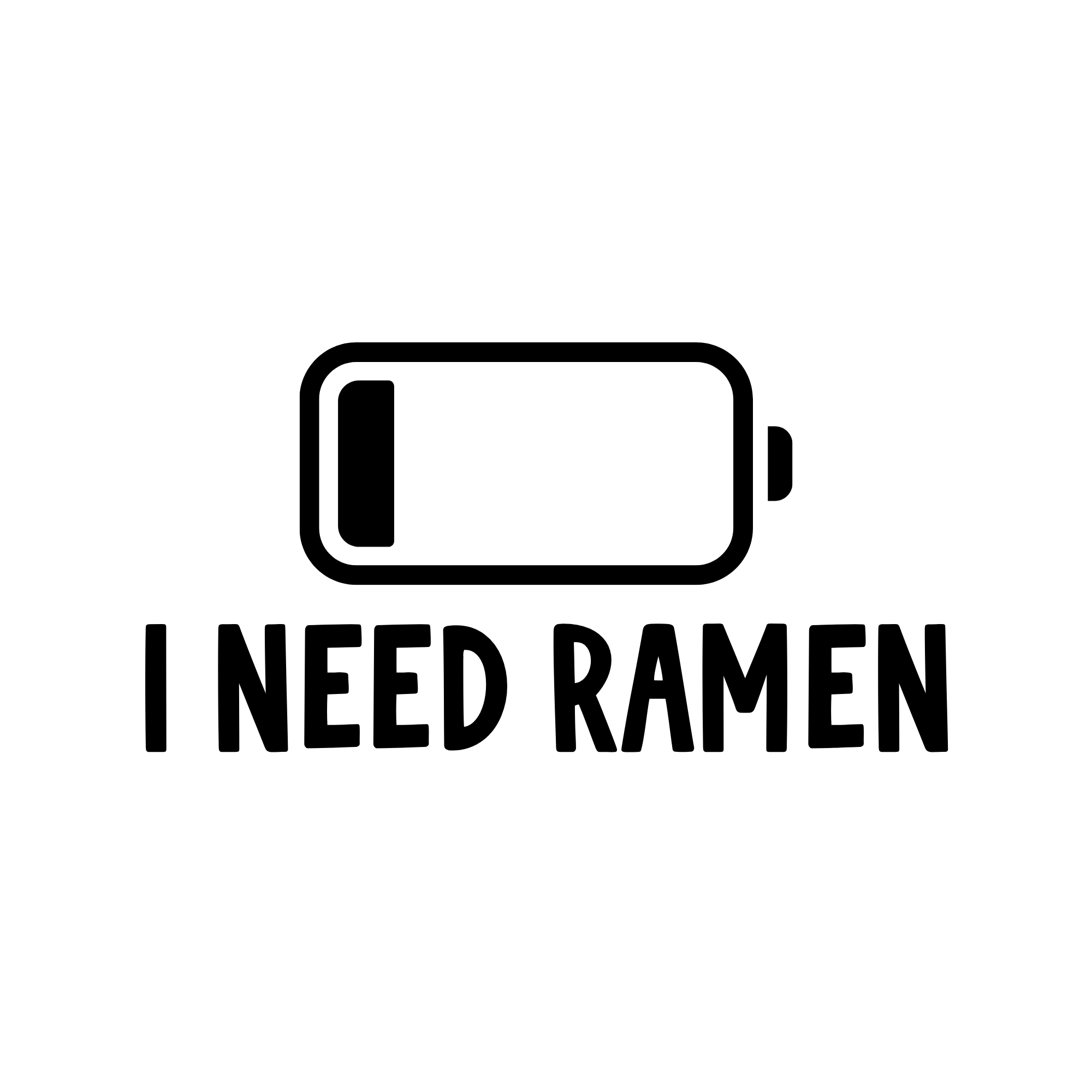 I Need Ramen Decal
