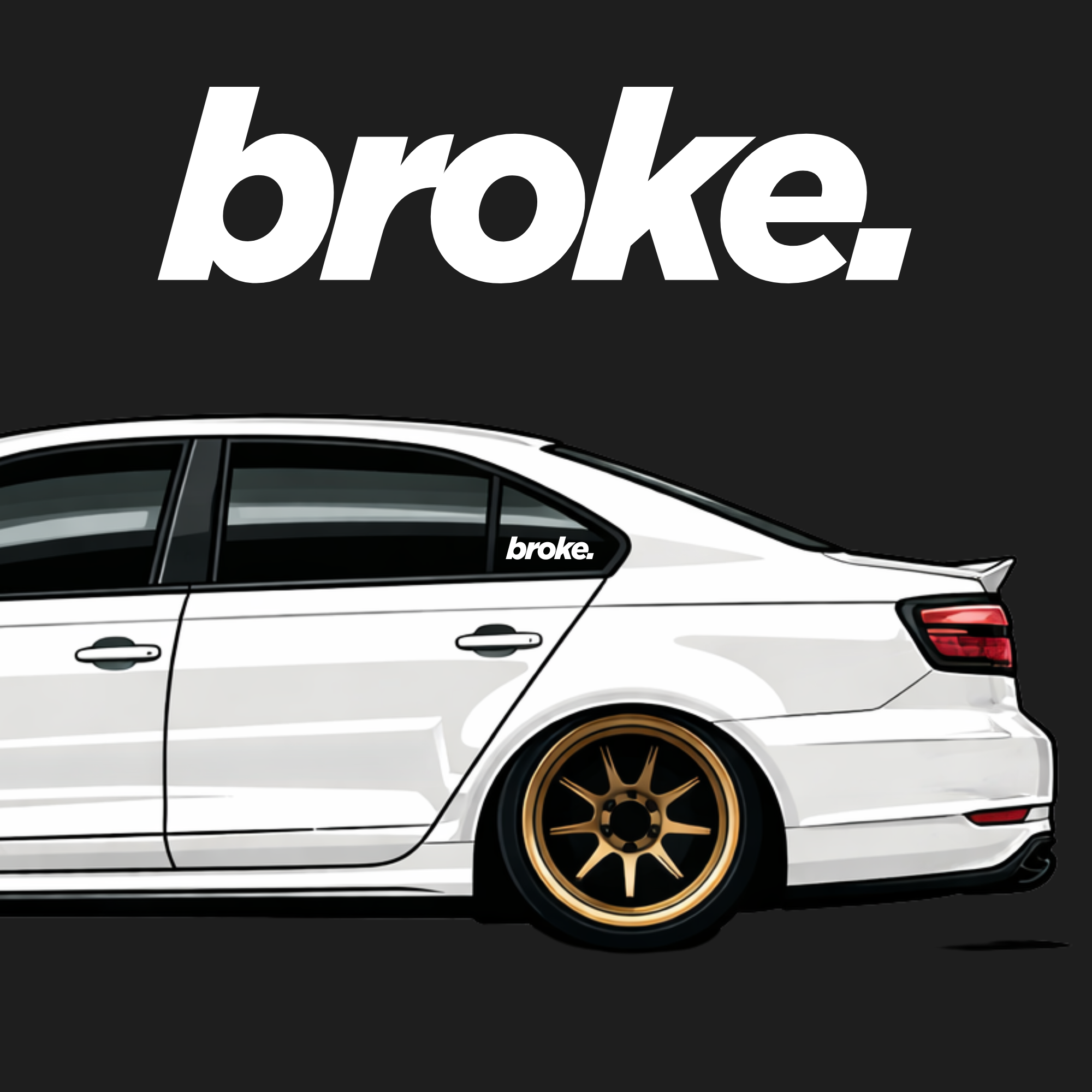 Broke Decal