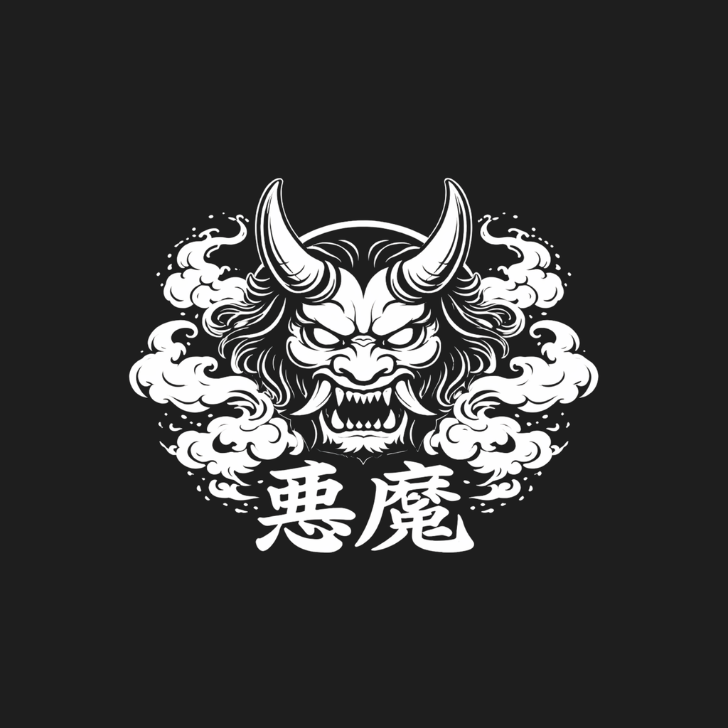 Oni Mask Window Decal