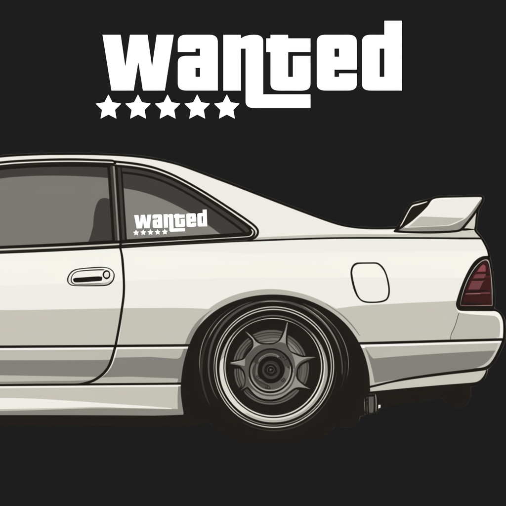 Wanted Car Decal