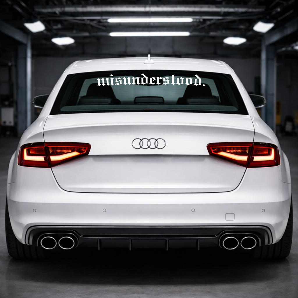 Misunderstood Windshield Banner
