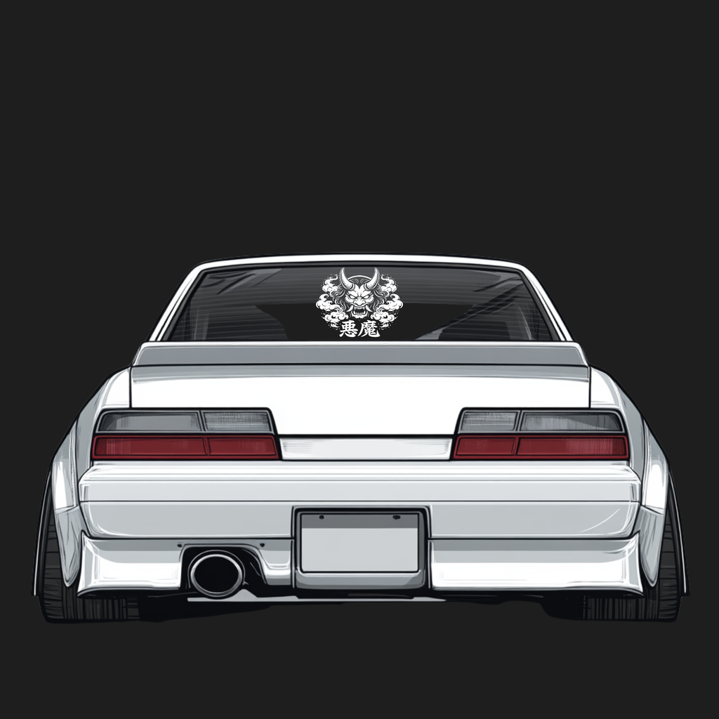 Oni Mask Window Decal
