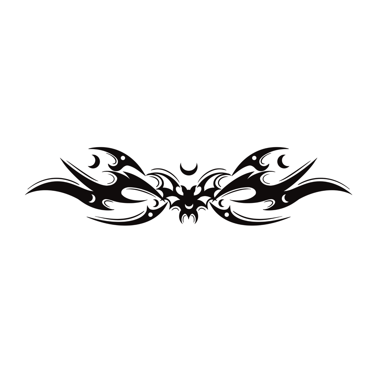 Cyber Bat Windshield Decal
