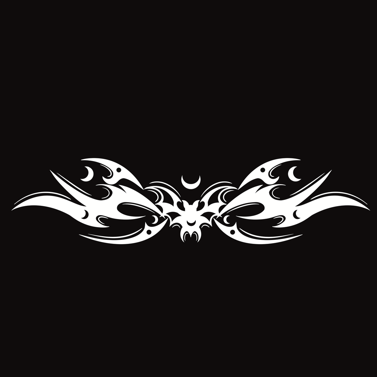 Cyber Bat Windshield Decal
