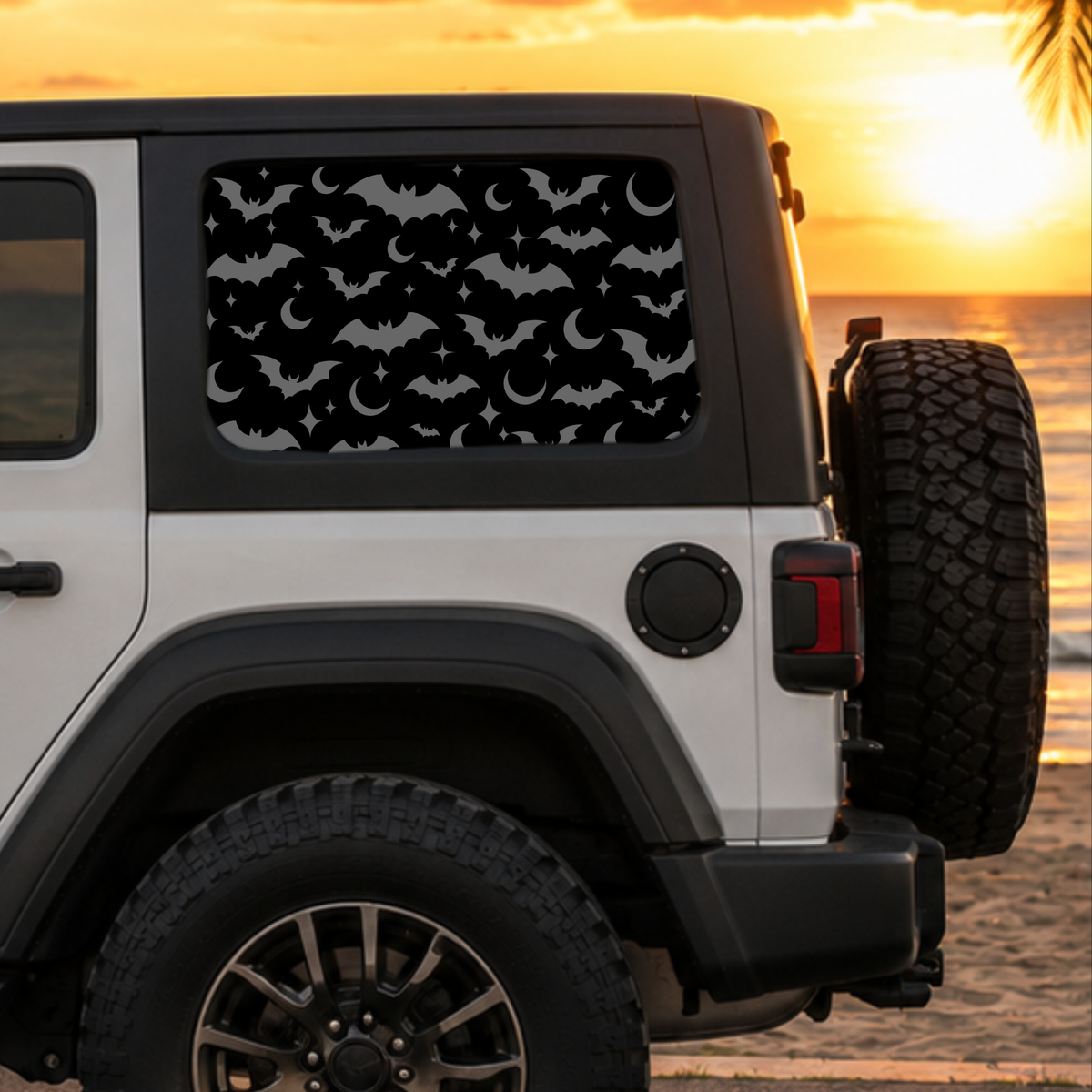 Bats & Moons Full Coverage Window Decal