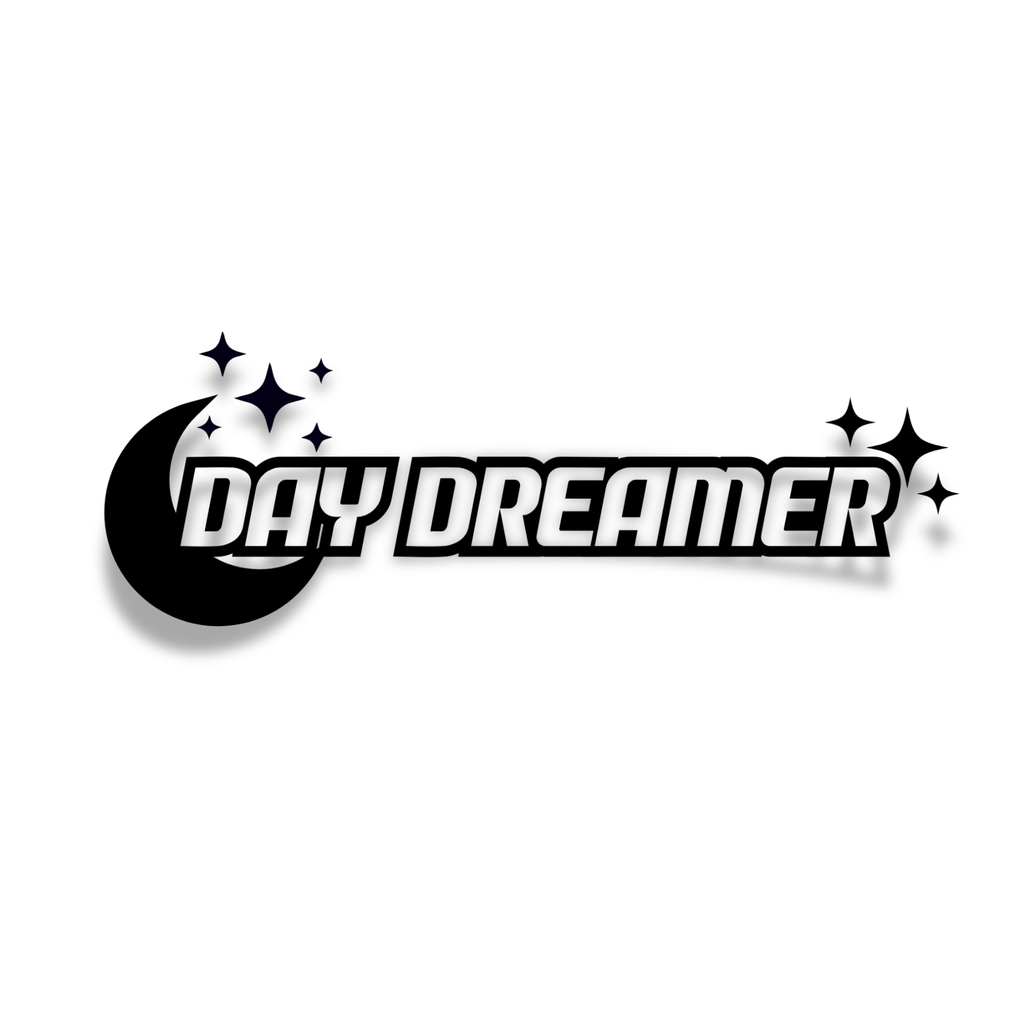 Day dreamer decal design with a moon and stars