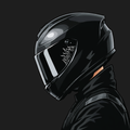 Flames Motorcycle Helmet Decal
