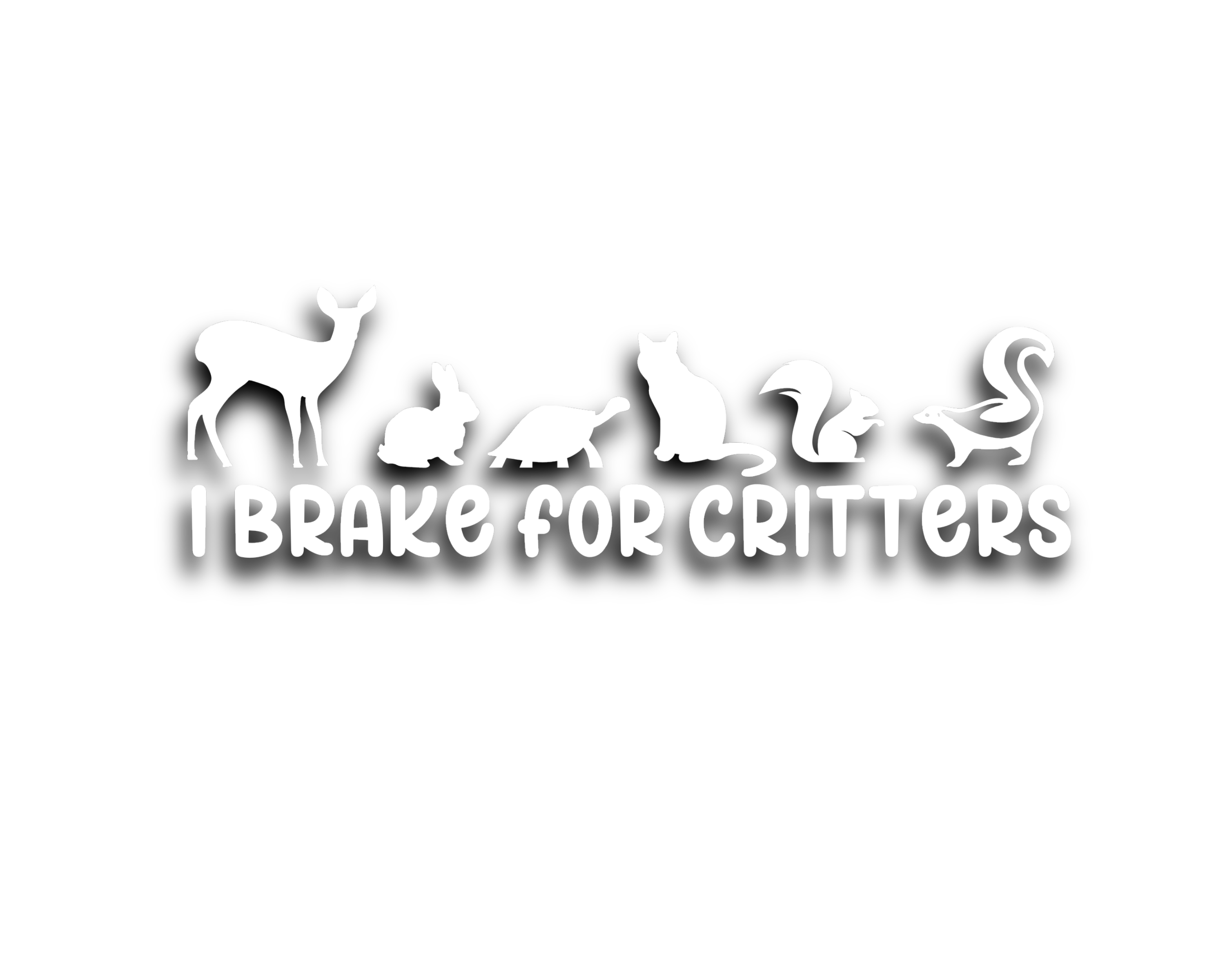 I Brake For Critters Decal | I Brake For Animals Sticker | Animal Lover Decal | Cute Bumper Sticker | Funny Bumper Sticker