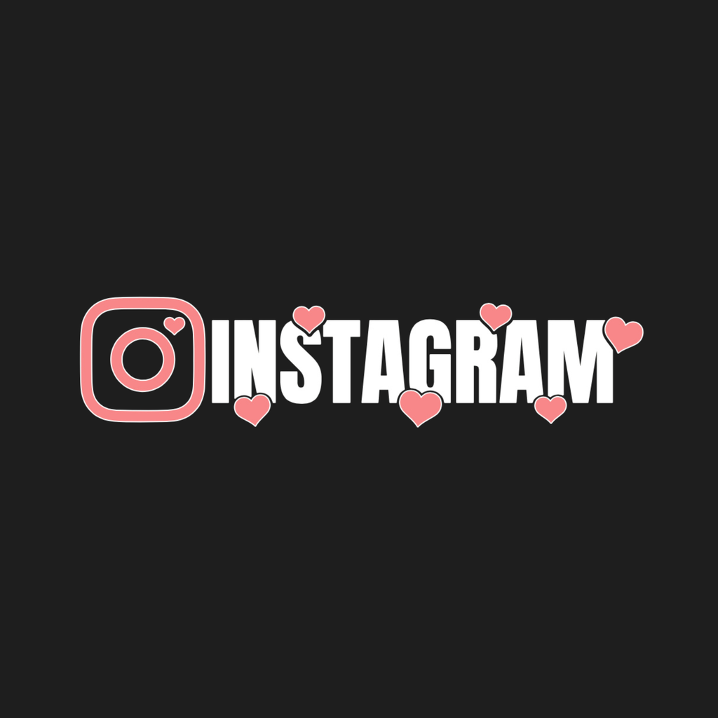 Custom Hearts Instagram Decal