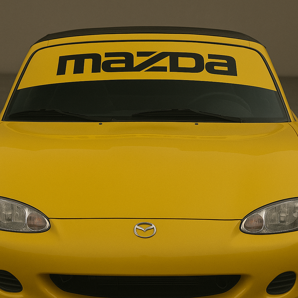 Custom 1 Color Die-Cut Windshield Banner - Personalized Text Car Banner