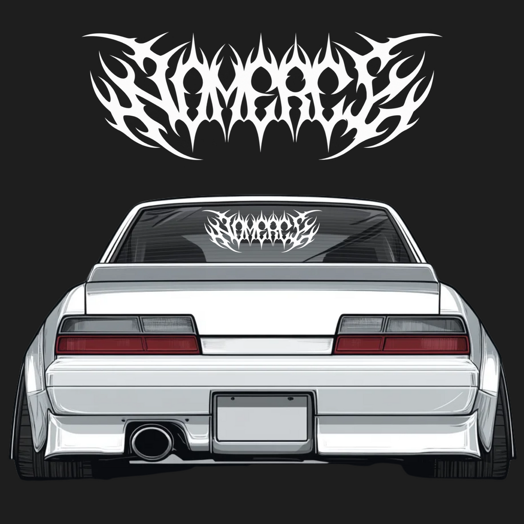 No Mercy Windshield Banner