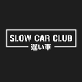 White 'SLOW CAR CLUB' text on a black background