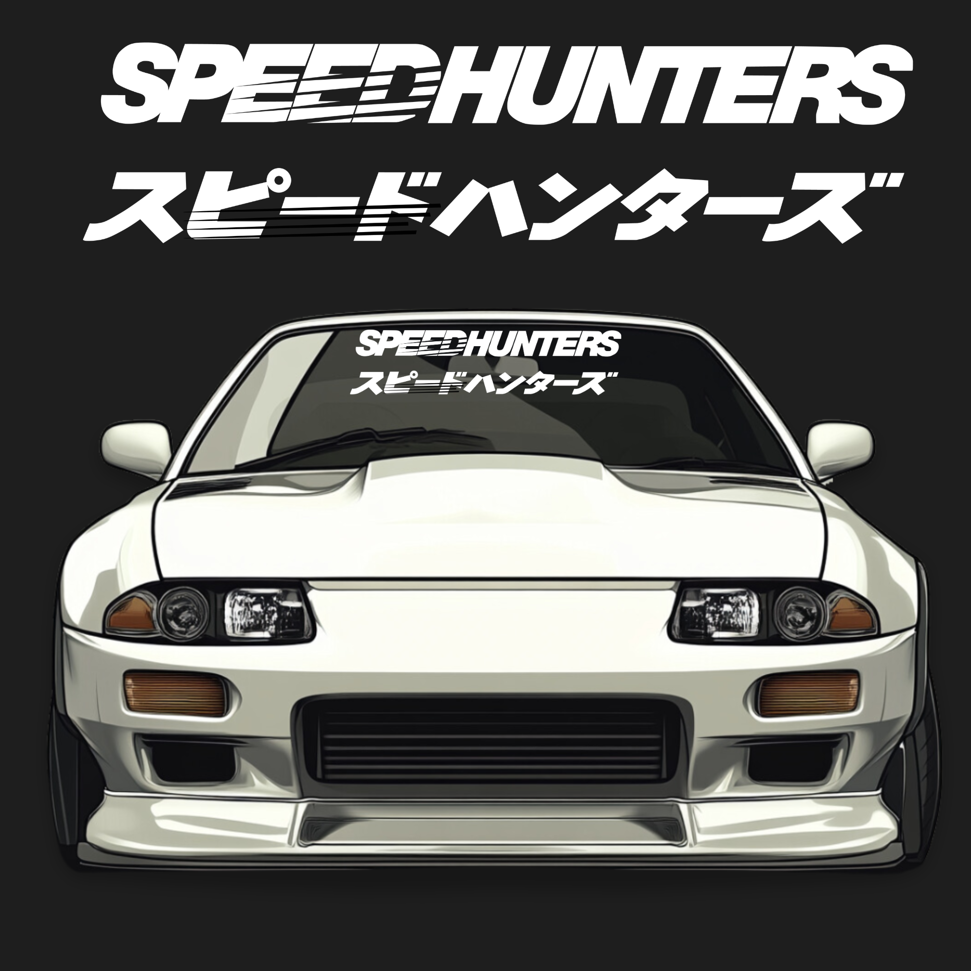 Speedhunters Car Windshield Banner Kanji