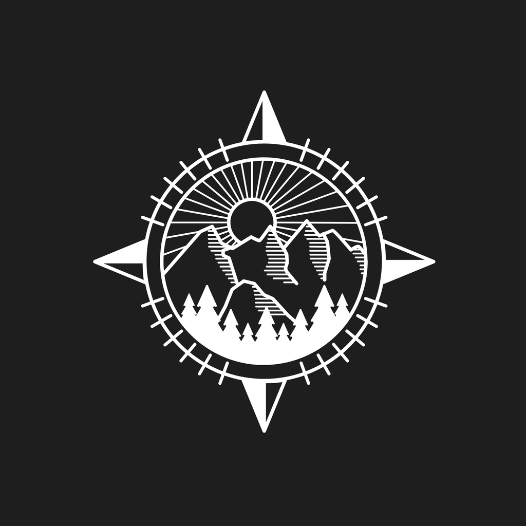 Compass Mountain Decal