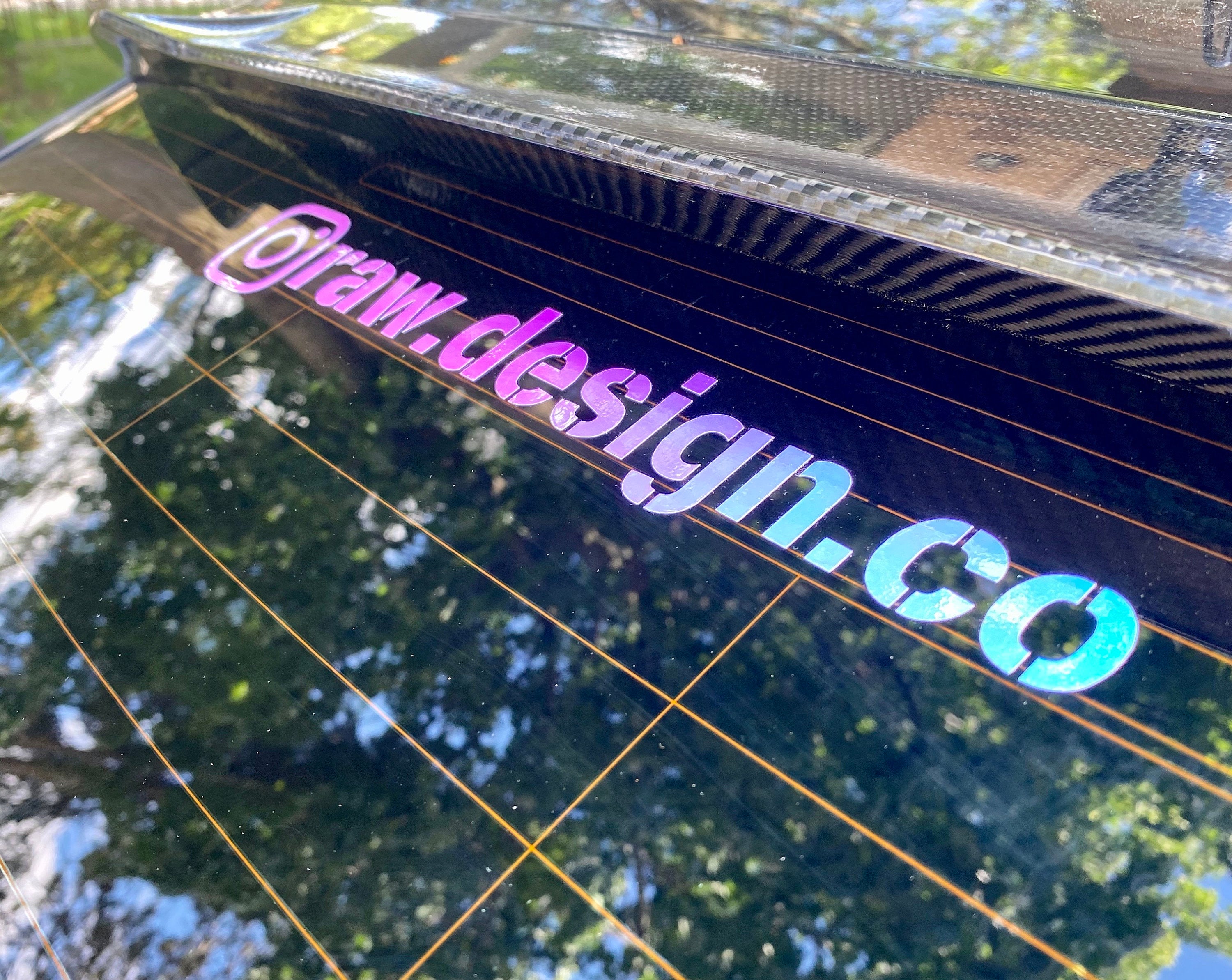 Holographic Custom Instagram UsernameDecal, Instagram Handle Decal, Personalized Vinyl Sticker, Social Media Decal, Instagram Vinyl Decal