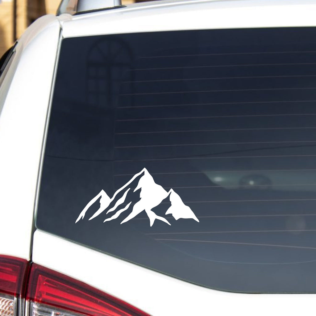 Mountain Range Decal | Vinyl Car Decal | Multiple Colors And Sizes | Mountain Vinyl Decal | For Cars, Trucks, Windows, Laptops, Water Bottle