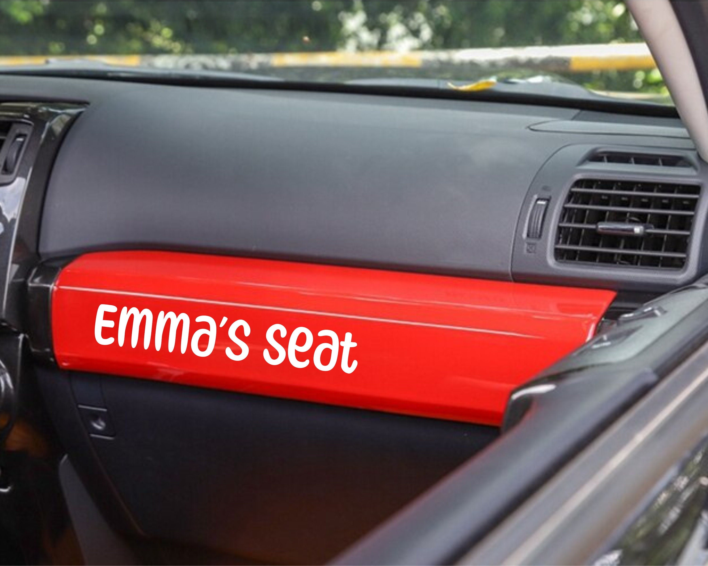 Girlfriend Seat Name Decal | Car Seat Sticker | Custom Name Decal | Car Decal | Gift For Him | Gift For Her