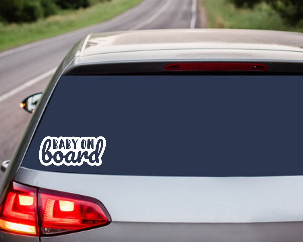 Baby On Board Decal | Baby Stickers | Baby On Board Sticker | Pregnancy Gift | Car Decal | Multiple Sizes & Colours