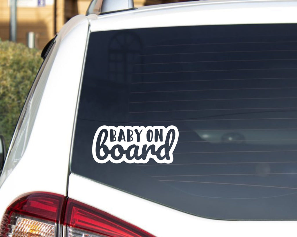 Baby On Board Decal | Baby Stickers | Baby On Board Sticker | Pregnancy Gift | Car Decal | Multiple Sizes & Colours