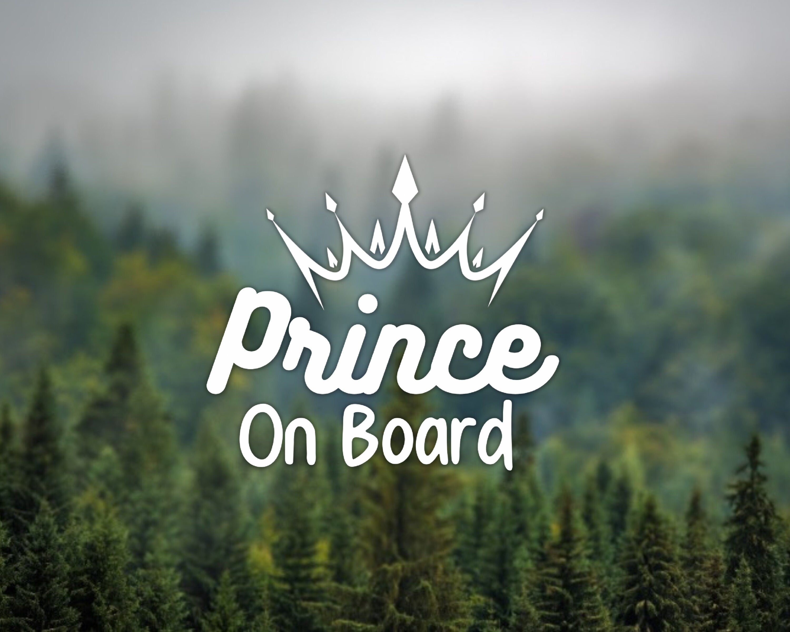 Prince On Board Decal | Prince Sticker | Car Decal | Baby On Board Decal | Baby Shower Gift | Car Sticker | Vinyl Decal