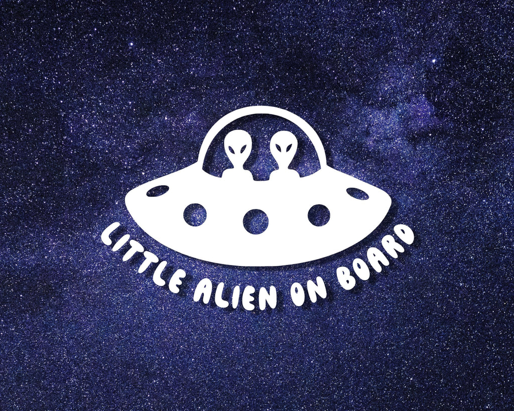 Alien On Board Decal | Alien Sticker | Car Decal | Baby On Board Decal | Baby Shower Gift | Car Sticker | Vinyl Decal