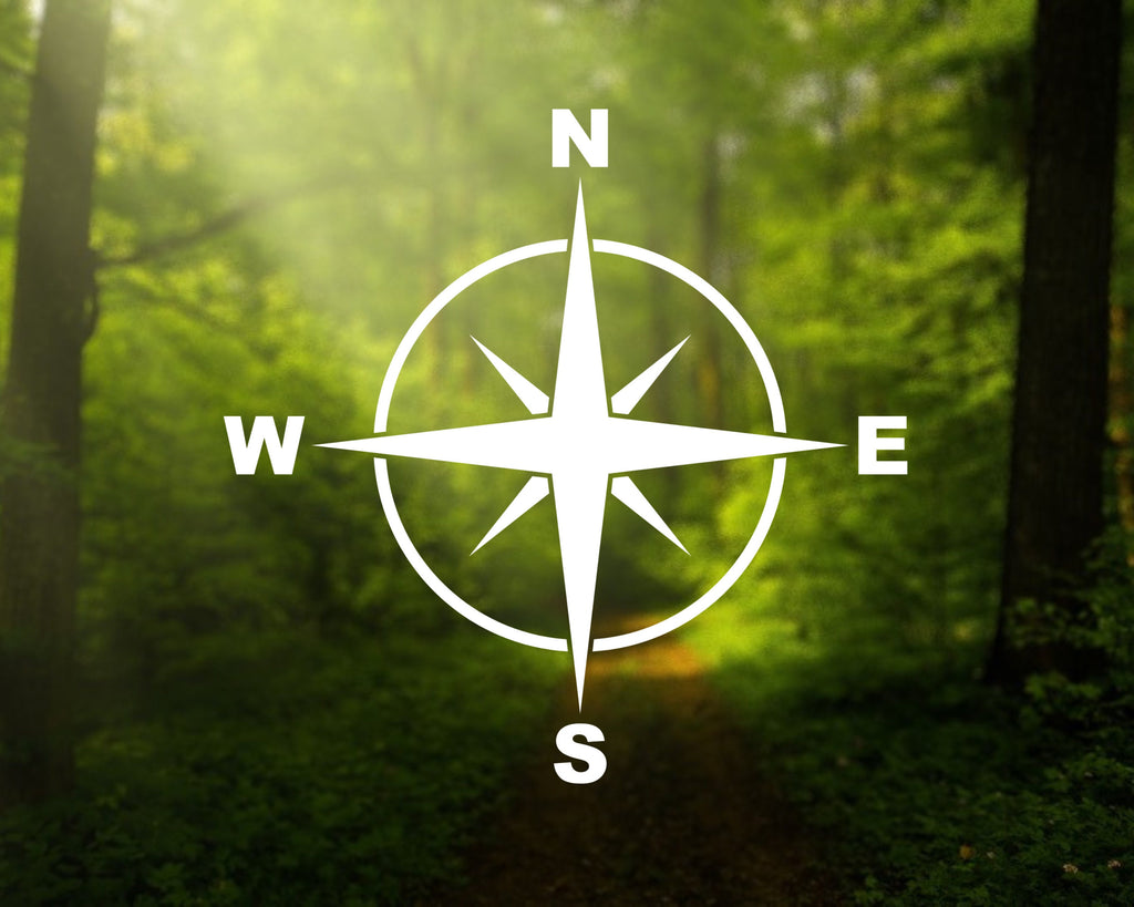 Compass Decal | Explore Decal | Adventure Decal | RV Sticker | Travel Sticker | Car Decals | Window Sticker | Multiple Colours & Sizes