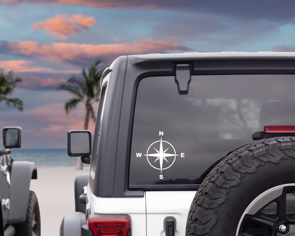 Compass Decal | Explore Decal | Adventure Decal | RV Sticker | Travel Sticker | Car Decals | Window Sticker | Multiple Colours & Sizes
