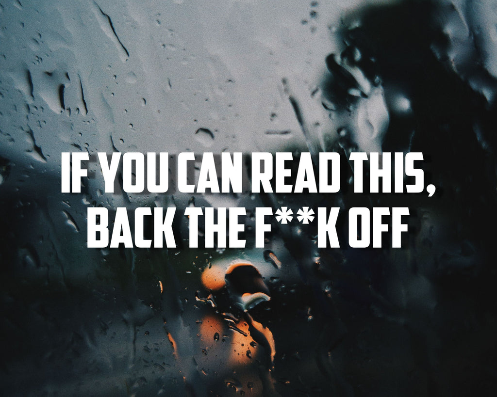 Back Off Car Bumper Sticker | Back Off Vinyl Sticker | Car Vinyl Sticker | Tailgate Sticker | Funny Vinyl Stickers | Funny Window Sticker