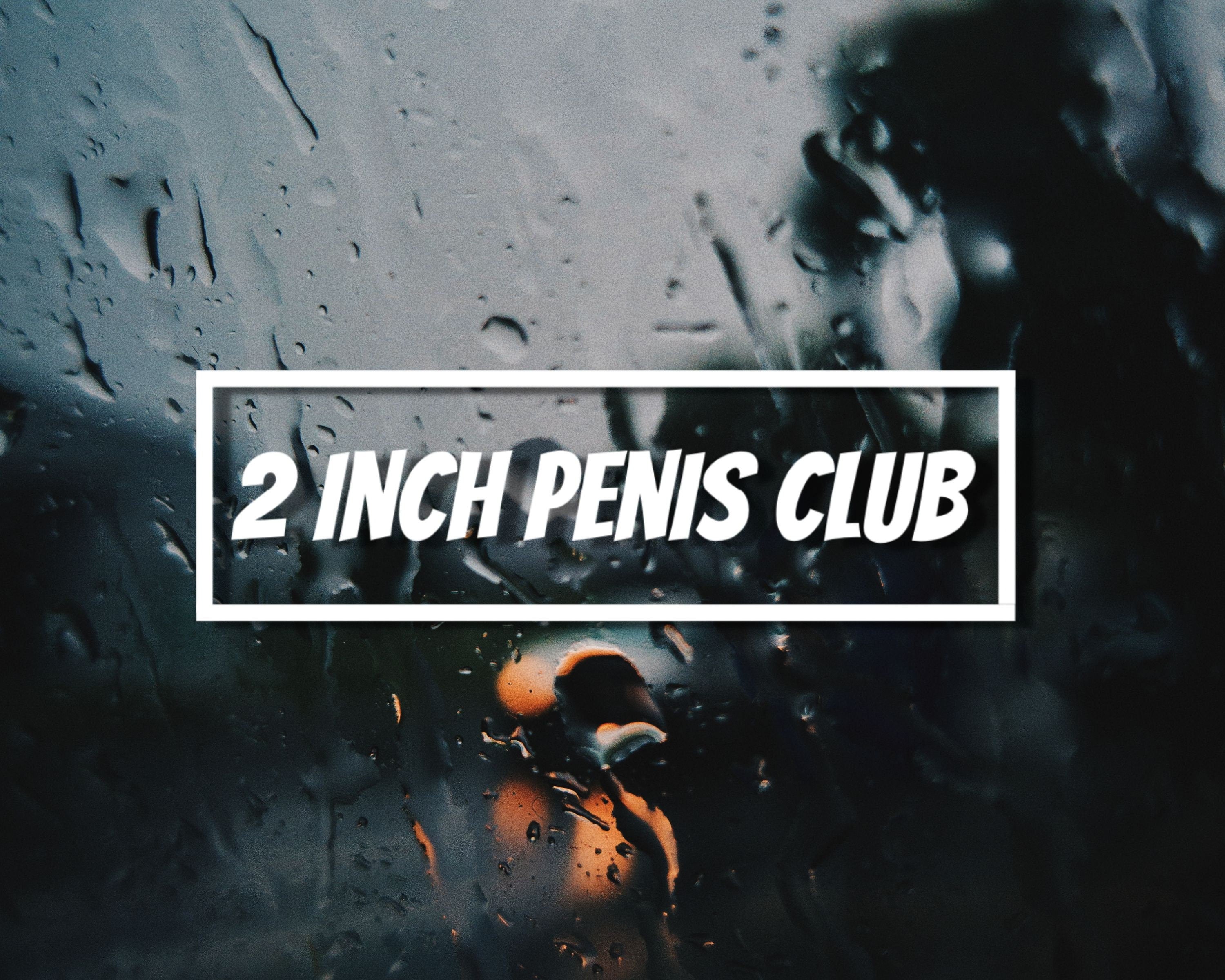 2 Inch Penis Club Vinyl Car Sticker | Small Dick Club Sticker | Funny Car Decals | Funny Bumper Sticker | JDM Vinyl Decals | Car Sticker