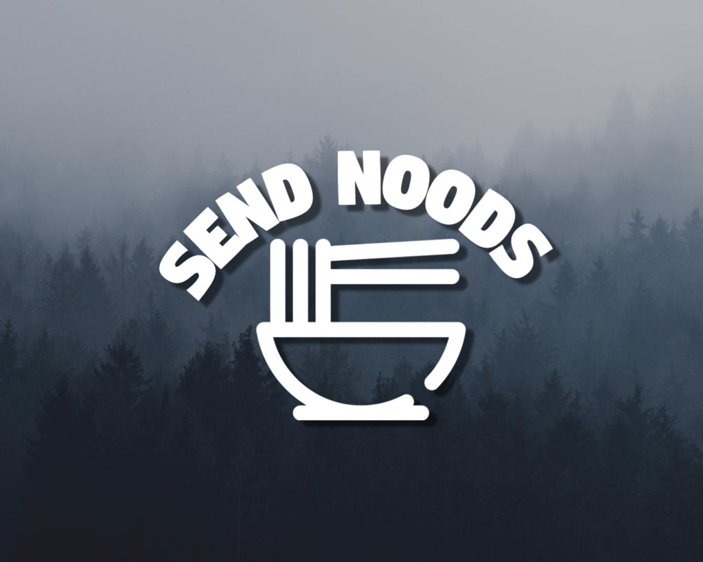 Send Noods Vinyl Decal | JDM Car Decals | Ramen Decal | Funny Car Bumper Sticker | Car Window Sticker | Multiple Sizes & Colours