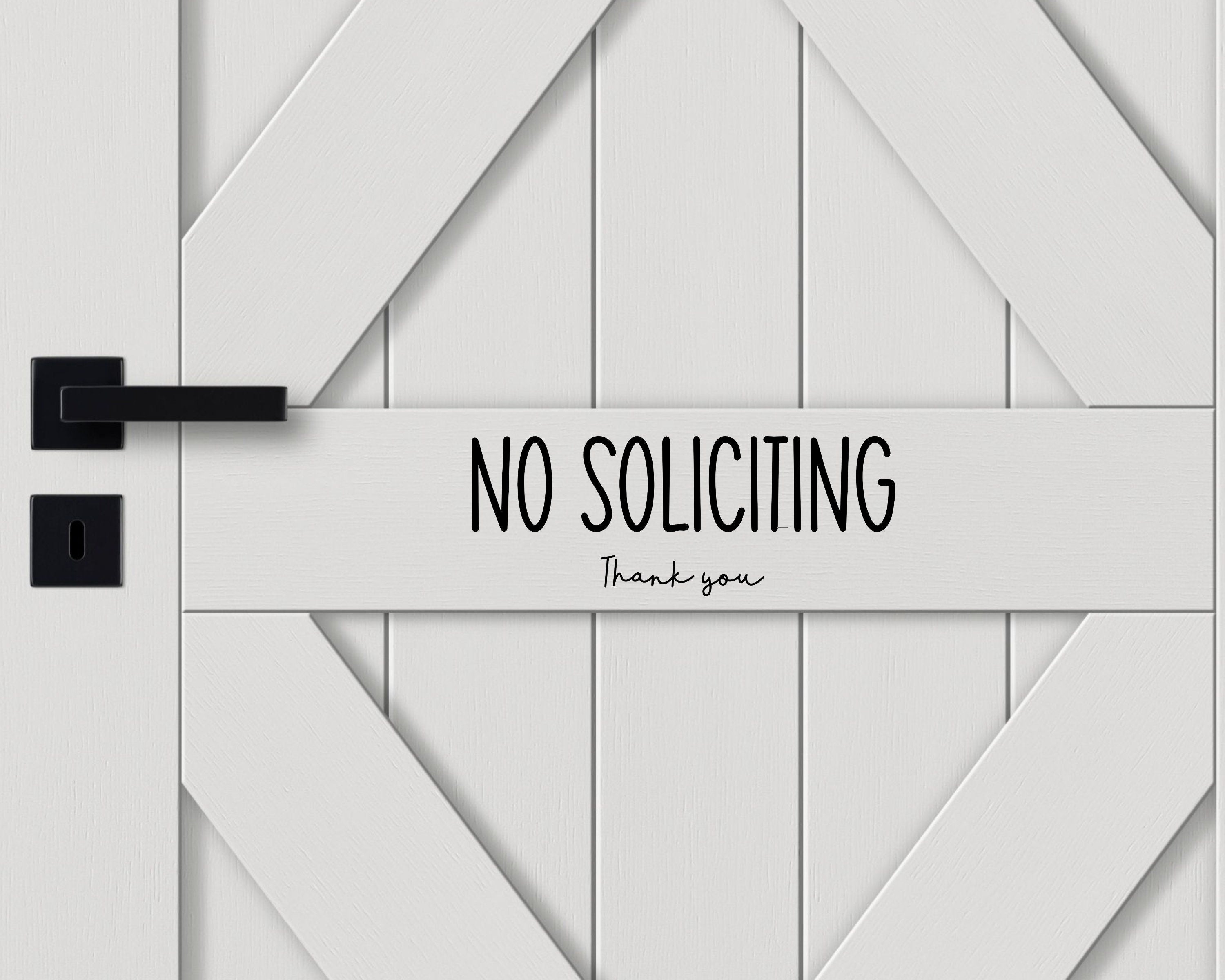 No Soliciting Decal | No Solicitors Sticker For Door | Front Door Decal | Window Decal | Store Front Sticker | Vinyl Decal | Business Decal