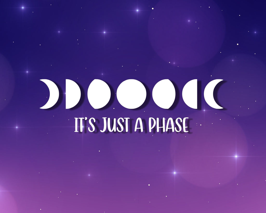 Moon Phase Decal for Cars, Windows, Water Bottles, Tumblers | Vinyl Car Decal | Celestial Sticker | Space Vinyl Sticker | Window Sticker