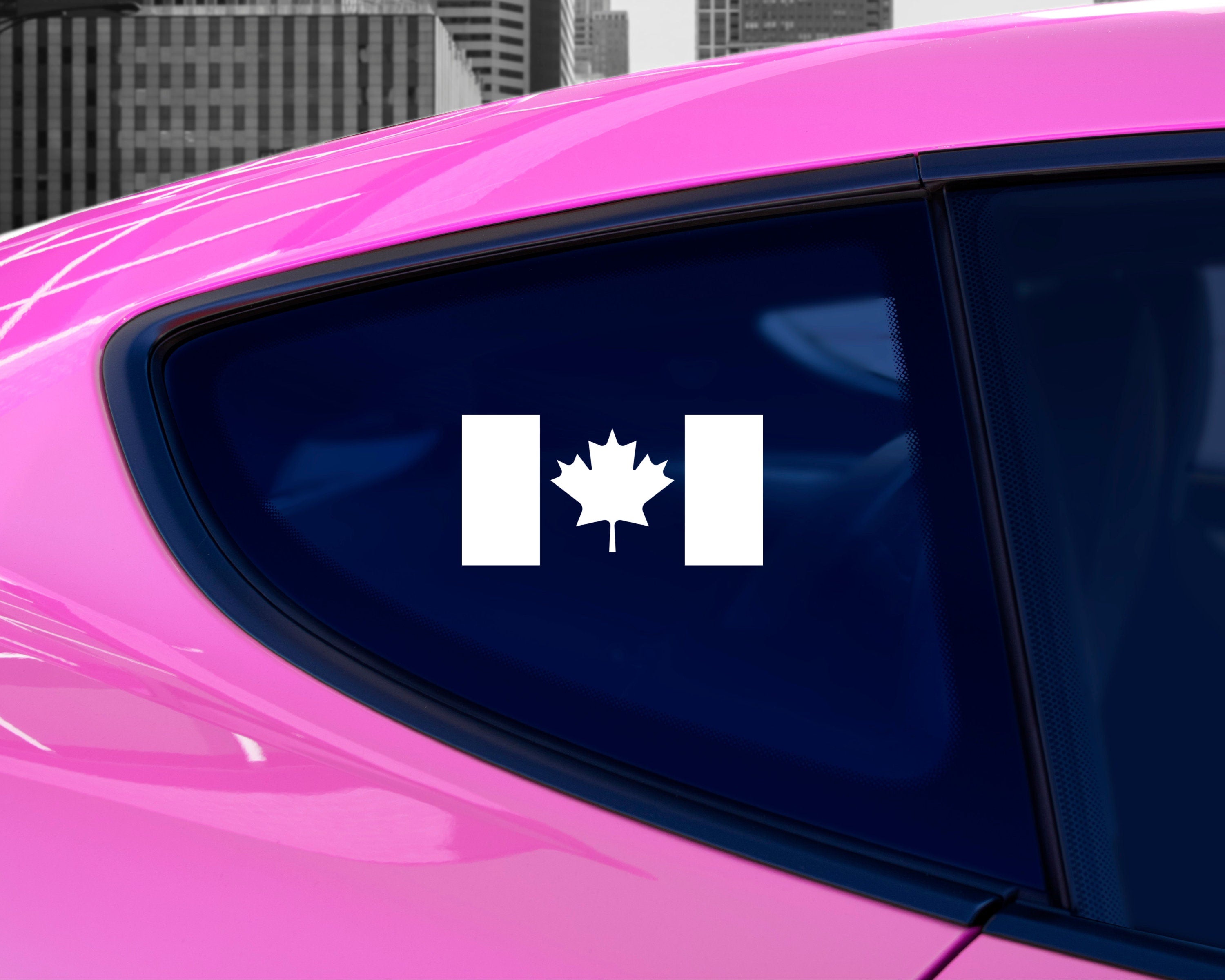 Canada Flag Decal | Canadian Sticker | Canada Car Decal | Canadian Flag Sticker | Travel Decal | Maple Leaf Sticker | Laptop Decal