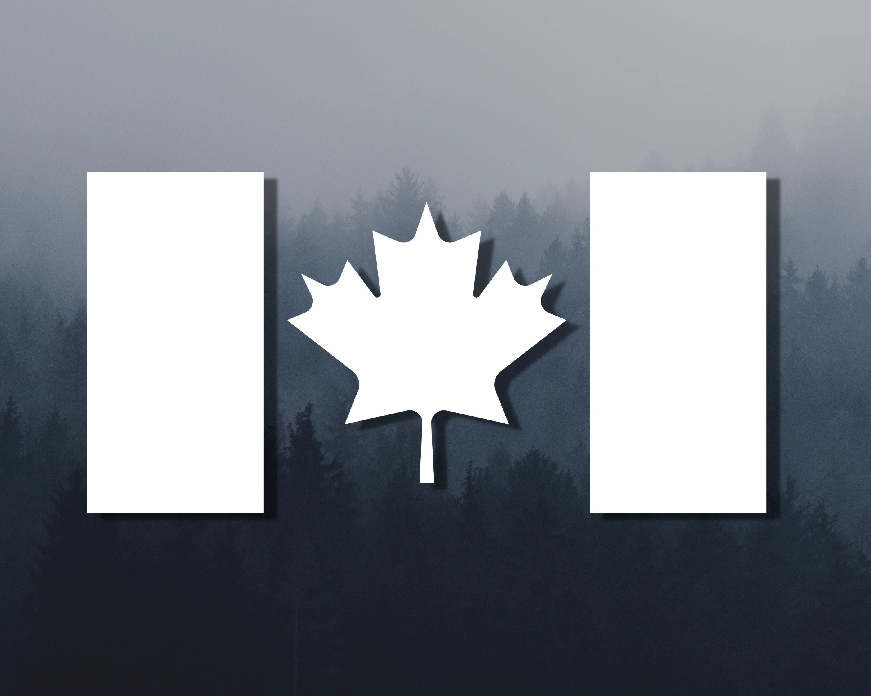 Canada Flag Decal | Canadian Sticker | Canada Car Decal | Canadian Flag Sticker | Travel Decal | Maple Leaf Sticker | Laptop Decal