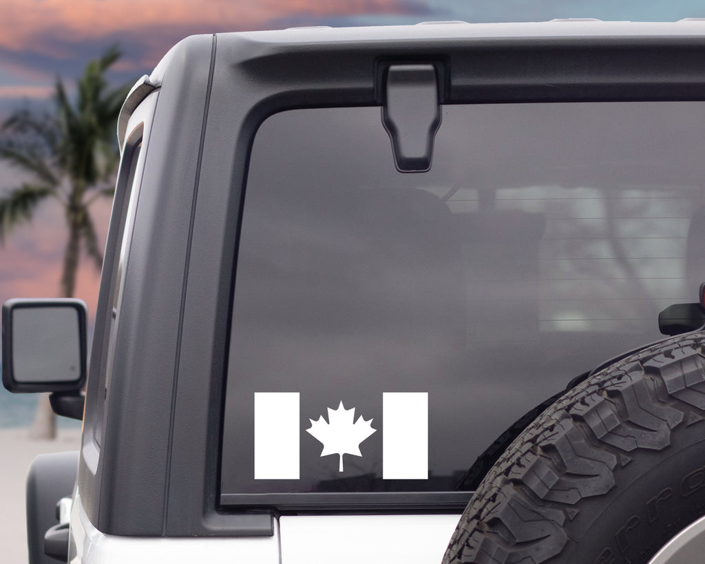Canada Flag Decal | Canadian Sticker | Canada Car Decal | Canadian Flag Sticker | Travel Decal | Maple Leaf Sticker | Laptop Decal
