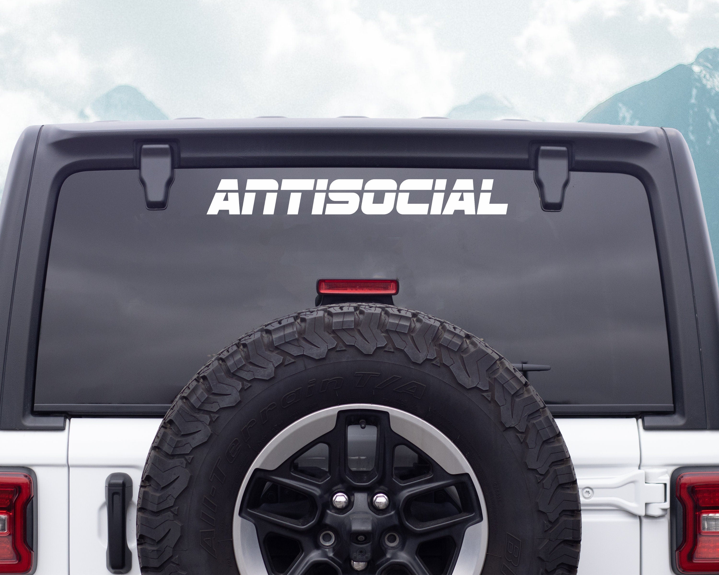 Antisocial Car Decal | JDM Car Decal | Antisocial Club Decal | Antisocial Sticker | Antisocial Decal | Car Bumper Sticker | Car Window Decal