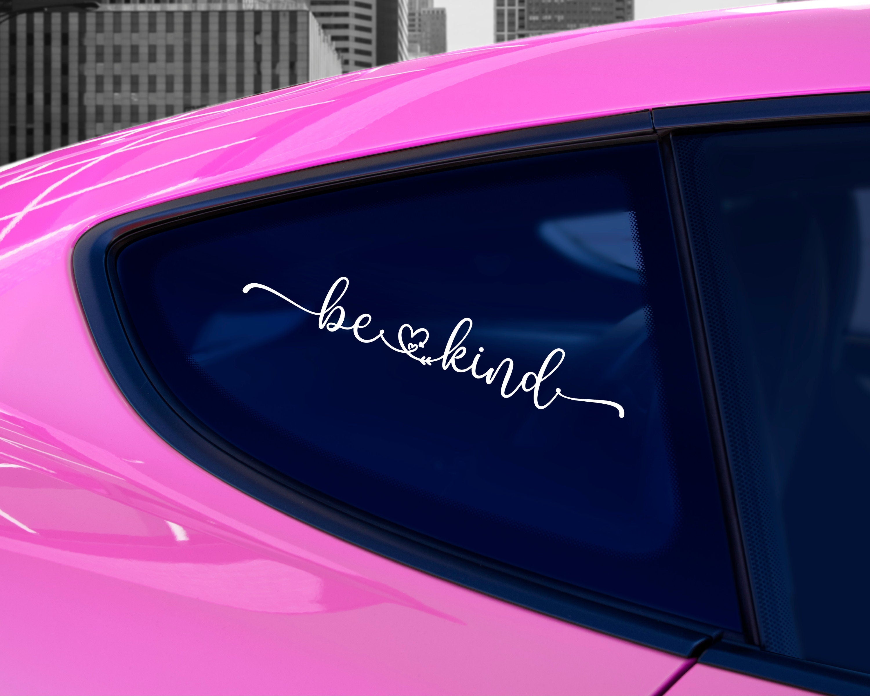 Be Kind Decal | Positive Quote Sticker | Positivity Decal | Be Kind Sticker | Be Kind Sticker for Cars, Tumblers, Mirrors, Walls & Laptops