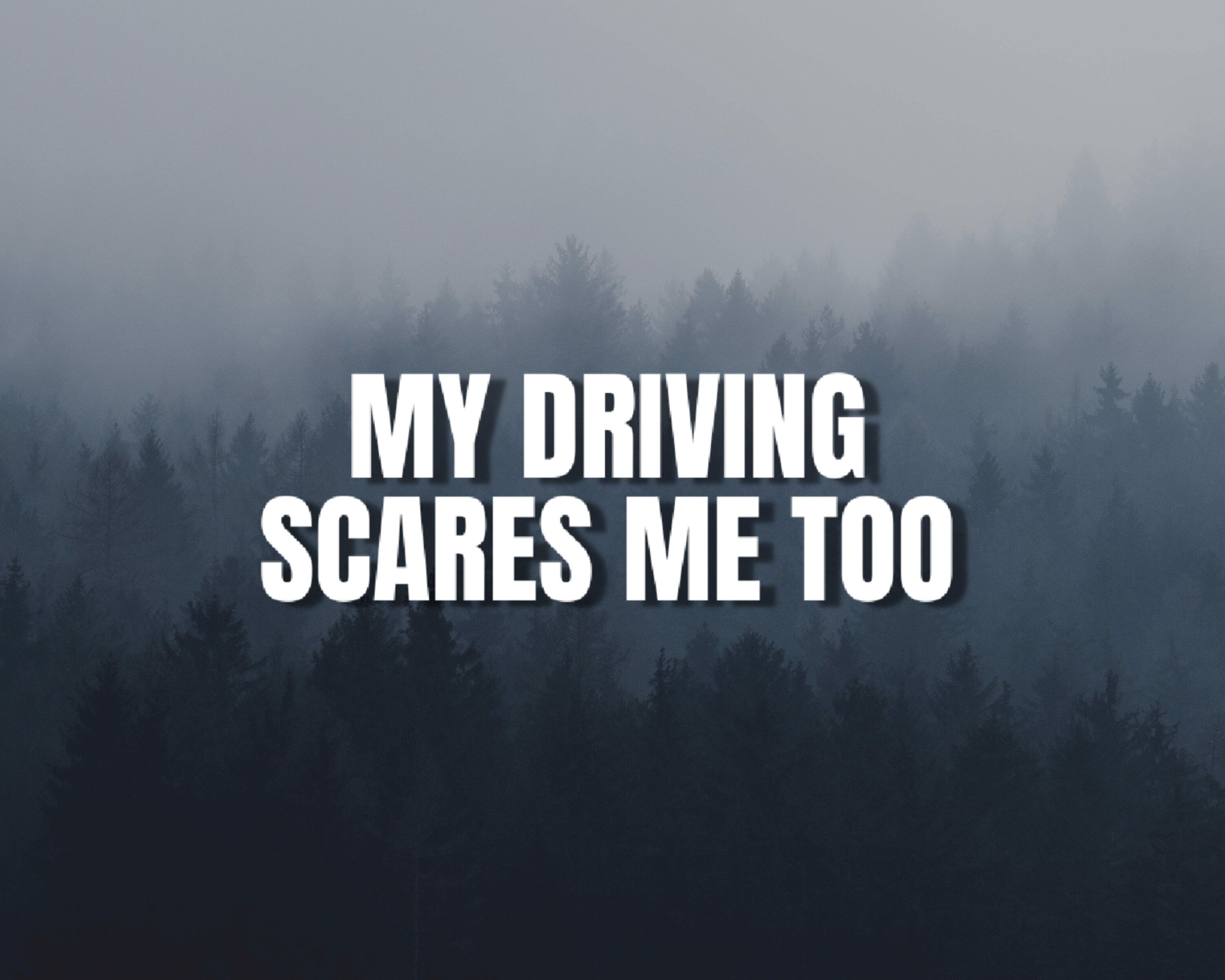 My Driving Scares Me too Vinyl Car Decal | Funny Car Decals | Car Window Decal | Bad Driver Decal | Multiple Colors & Sizes | Bumper Sticker