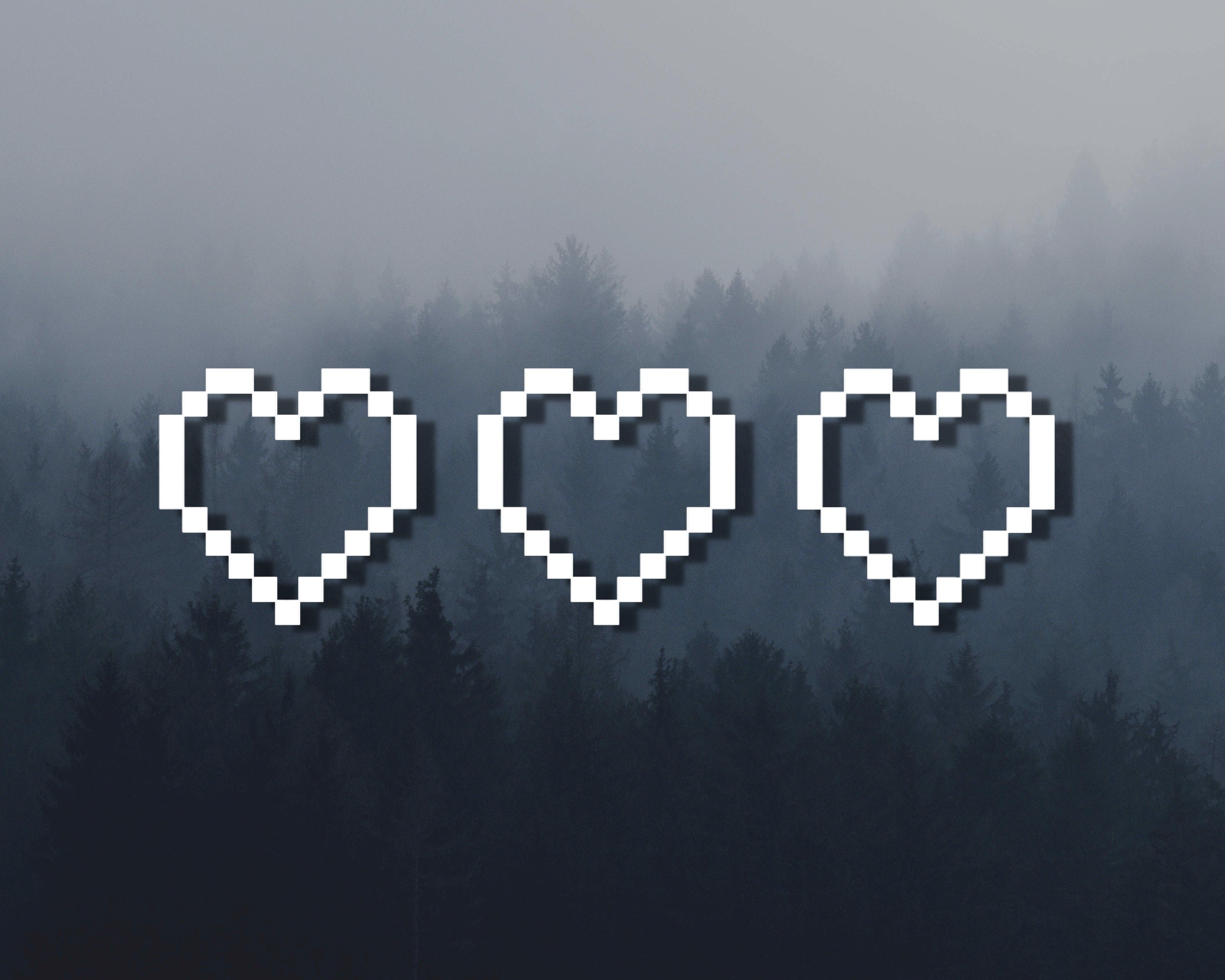 Pixel Heart Vinyl Decal | Love Heart Sticker | Pixel Vinyl Decal | Car Vinyl Stickers | Video Game Decal | Holographic Decals | Car Decals