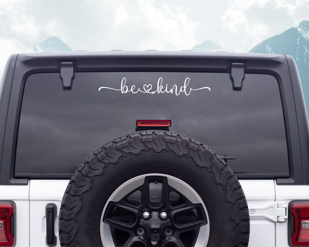Be Kind Decal | Positive Quote Sticker | Positivity Decal | Be Kind Sticker | Be Kind Sticker for Cars, Tumblers, Mirrors, Walls & Laptops